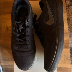 Nike All-Black Athletic Shoes